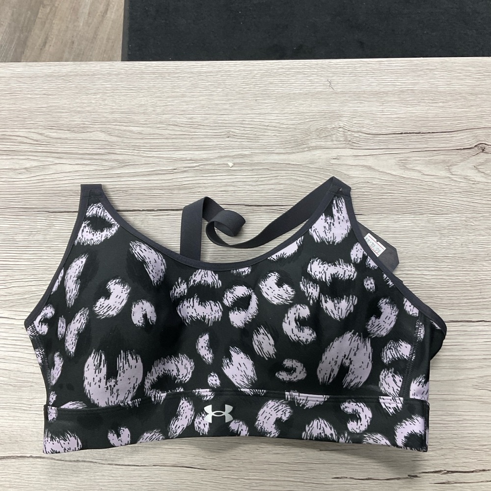 Under Armour Black and Purple Patterned Tank Top